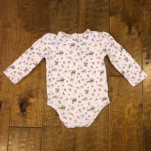 Janie and Jack light pink horse onesie size 12-18 months. Like new. Super soft!